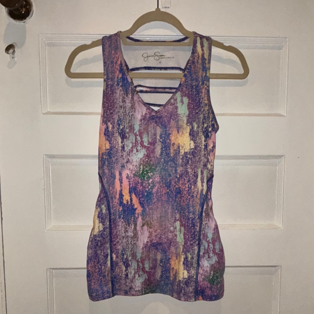 Colorful Stretchy Women’s Athletic Tank Top - XS
